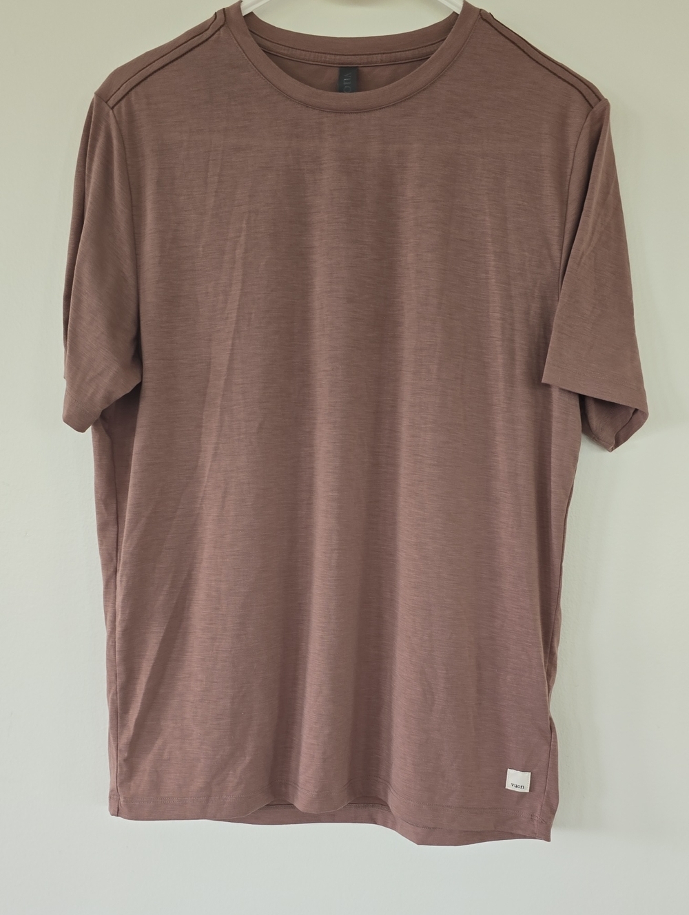 Vuori Short Sleeve Crew Tee in Dusty Mauve